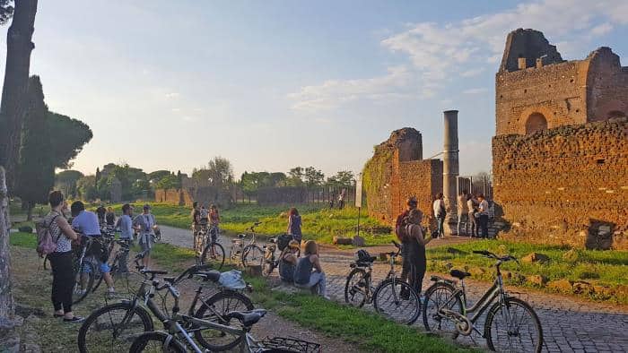 טיול סיור אופניים בויה אפיה - Via Appia